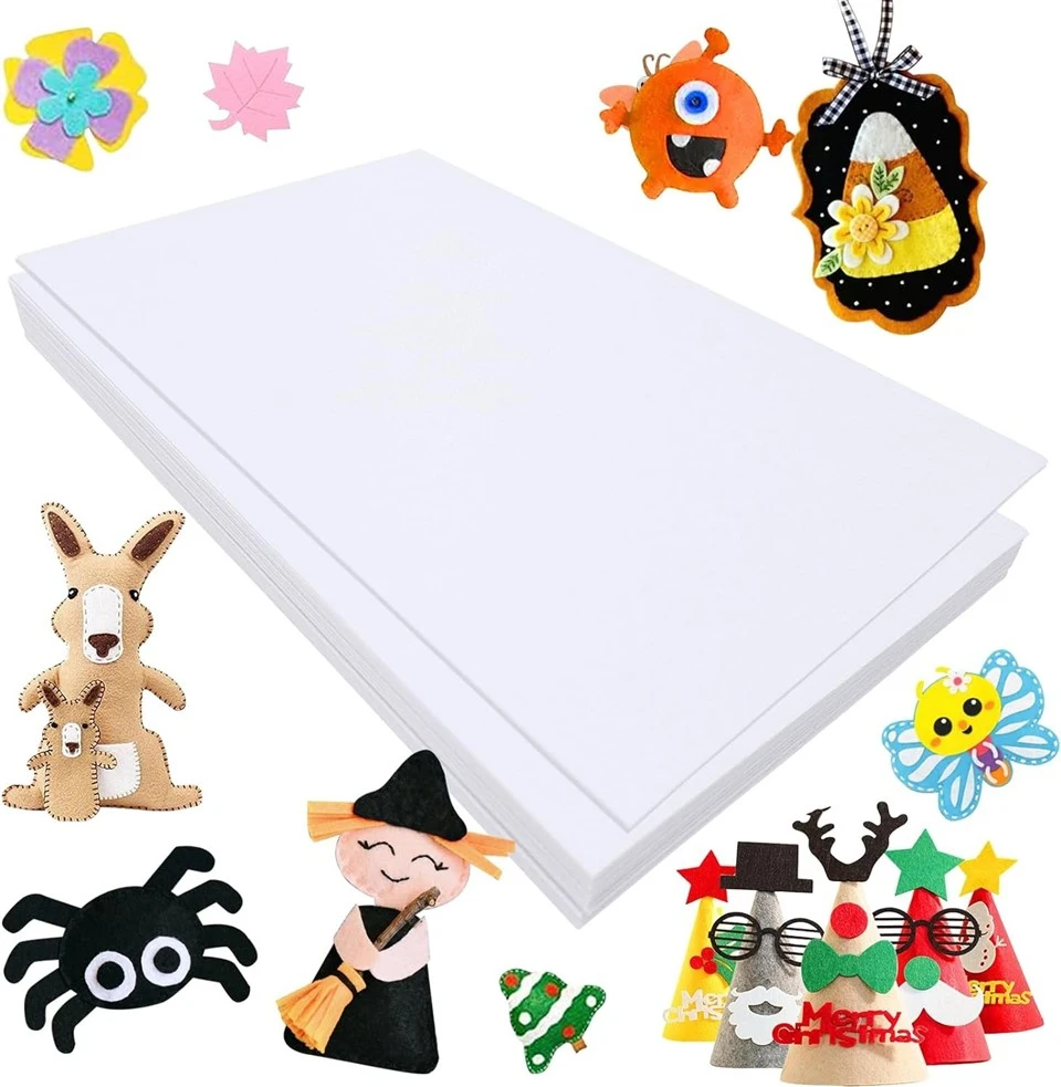 Pure White Polyester Felt